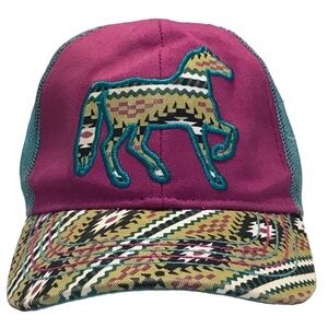 Farm Girl Horse Design Adjustable Ball Cap
